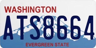 WA license plate ATS8664