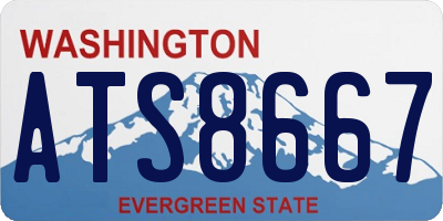 WA license plate ATS8667