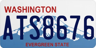 WA license plate ATS8676