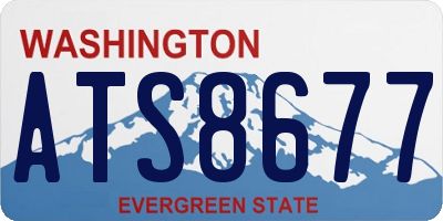 WA license plate ATS8677