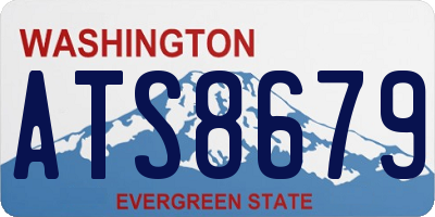 WA license plate ATS8679