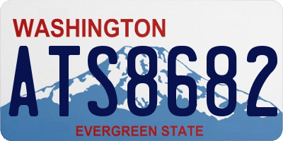 WA license plate ATS8682