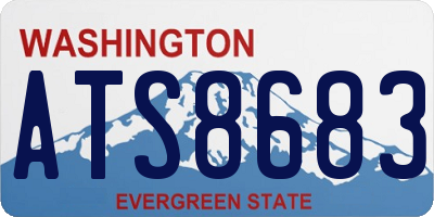 WA license plate ATS8683