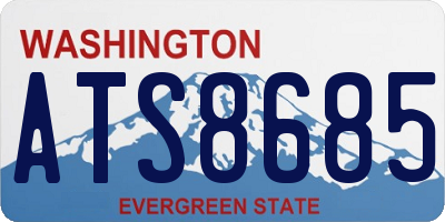 WA license plate ATS8685