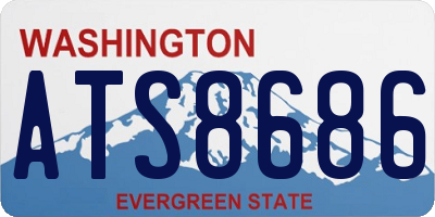 WA license plate ATS8686