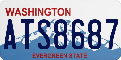 WA license plate ATS8687
