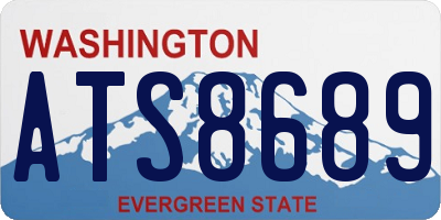 WA license plate ATS8689