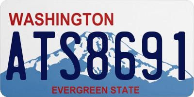 WA license plate ATS8691