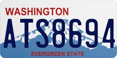 WA license plate ATS8694