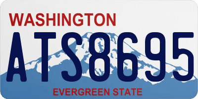 WA license plate ATS8695