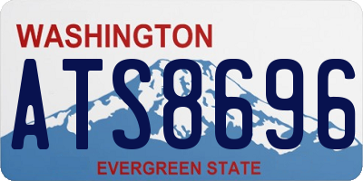 WA license plate ATS8696
