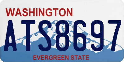 WA license plate ATS8697