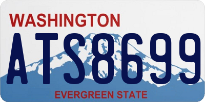 WA license plate ATS8699