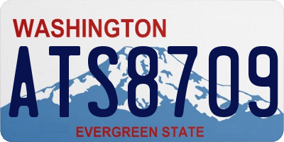 WA license plate ATS8709