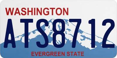 WA license plate ATS8712