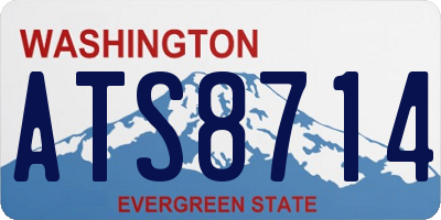 WA license plate ATS8714