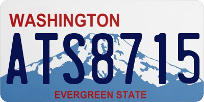 WA license plate ATS8715