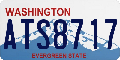 WA license plate ATS8717
