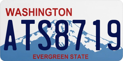 WA license plate ATS8719