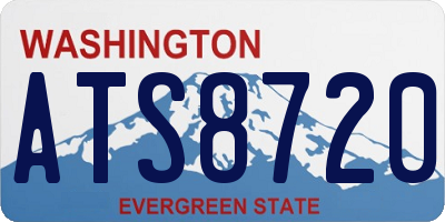 WA license plate ATS8720