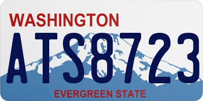 WA license plate ATS8723
