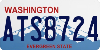 WA license plate ATS8724