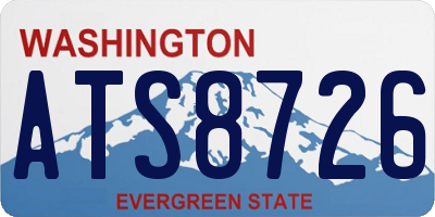 WA license plate ATS8726