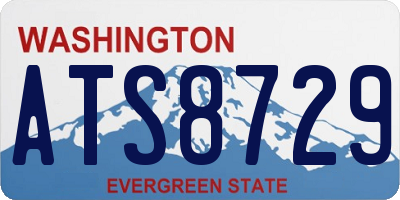 WA license plate ATS8729