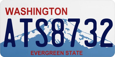 WA license plate ATS8732