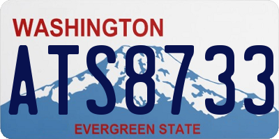 WA license plate ATS8733