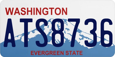 WA license plate ATS8736