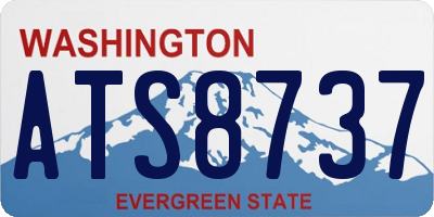 WA license plate ATS8737