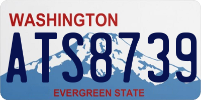 WA license plate ATS8739