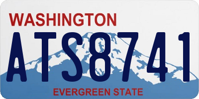 WA license plate ATS8741