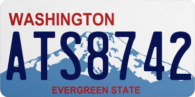 WA license plate ATS8742