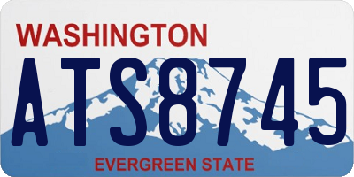 WA license plate ATS8745
