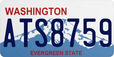 WA license plate ATS8759