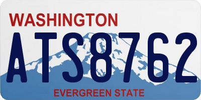 WA license plate ATS8762