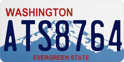 WA license plate ATS8764