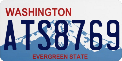 WA license plate ATS8769
