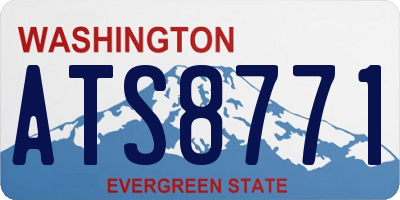 WA license plate ATS8771
