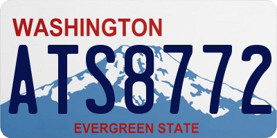 WA license plate ATS8772