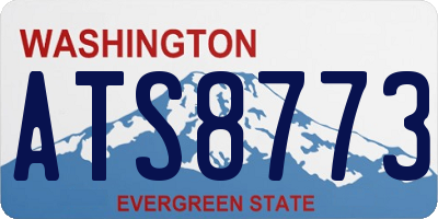 WA license plate ATS8773