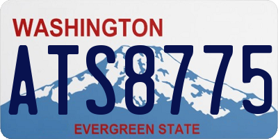 WA license plate ATS8775