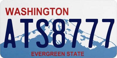 WA license plate ATS8777