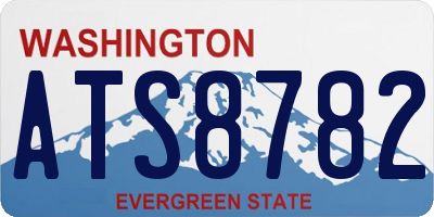 WA license plate ATS8782