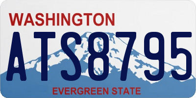 WA license plate ATS8795