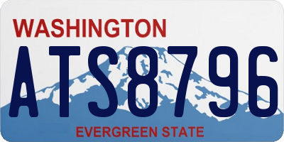 WA license plate ATS8796