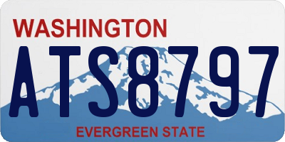 WA license plate ATS8797