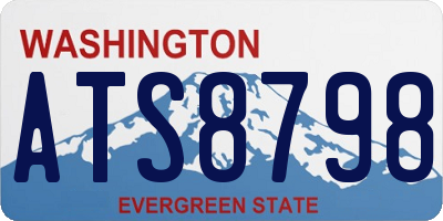 WA license plate ATS8798